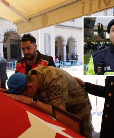 Görevi başında şehit düşen Yusuf Ergün, ebediyete uğurlandı