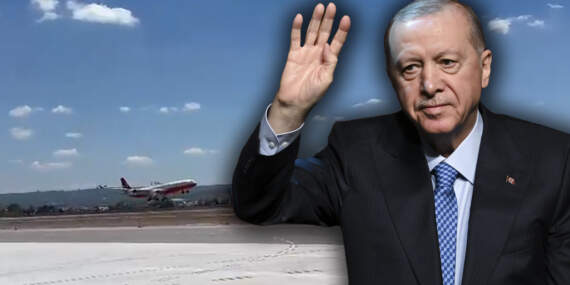 Yenilenen Ankara Havalimanı’na İlk İnişi Cumhurbaşkanı Erdoğan Yaptı