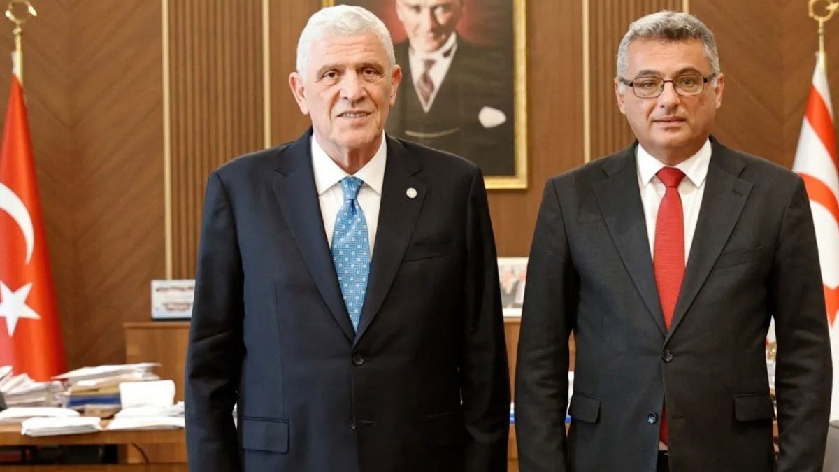 KKTC Cumhurbaşkanı Erhürman, İYİ Parti lideri Dervişoğlu ve heyetini kabul etti