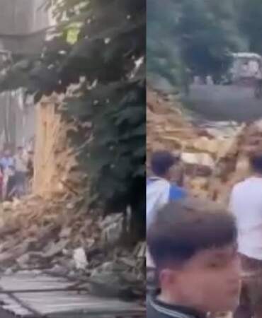 Beyoğlu’nda metruk bina çöktü: Ekipler sevk edildi