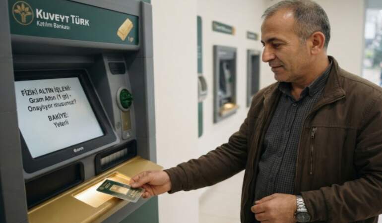 Kuyumcuya gitmeye gerek kalmadı: ATM’lerden 7/24 fiziki gram altın çekme dönemi başladı
