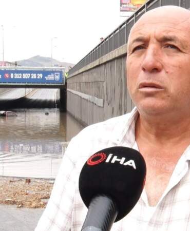 Ankara’da aracını sel sularına kaptıran adam gözyaşlarına hakim olmadı: “Arabam artık kullanılamaz halde, hala borcunu ödüyorum”