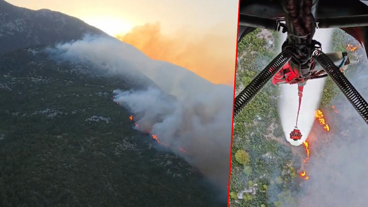 Antalya Kaş’ta Korkutan Yangın: Havadan ve Karadan Müdahale Ediliyor