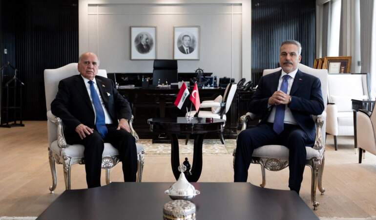 Hakan Fidan ve Fuad Hüseyin Ankara’da Görüştü