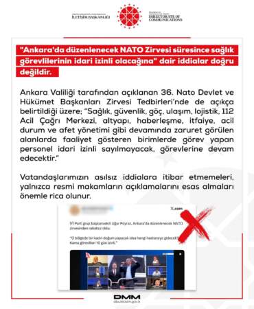 NATO Zirvesi’nde Sağlık Görevlileri İdari İzinli Değil