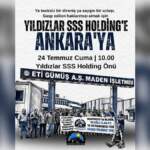 Yıldızlar sss holding bünyesindeki eti gümüş işçilerinin direnişinde 7’nci gün: taraflar ankara’da görüşecek