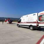 Kaza Geçiren Kız Çocuğu Helikopterle Sevk Edildi