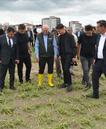 Kahramankazan’da Doludan Zarar Gören Tarım Arazileri İncelendi