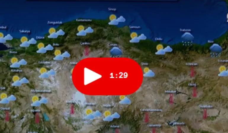 Bunaltan Sıcaklara Yağmur Molası: Meteoroloji’den Sağanak ve Kuvvetli Rüzgar Uyarısı