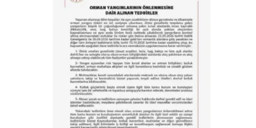Ankara’da Orman Yangınlarının Önlenmesine Yönelik Tedbirler 15 Ekim’e Uzatıldı