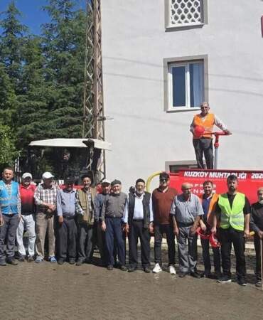 Köyde Yangına Müdahale Ekibi Kuruldu