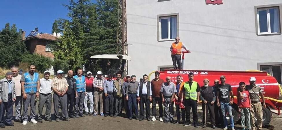 Köyde Yangına Müdahale Ekibi Kuruldu