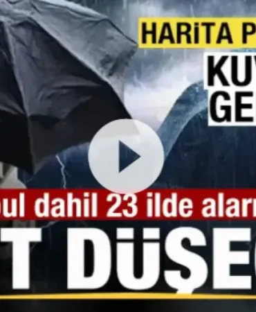 İstanbul Dahil 23 İlde Sarı Kodlu Uyarı: Hava Sıcaklıkları Sert Düşecek