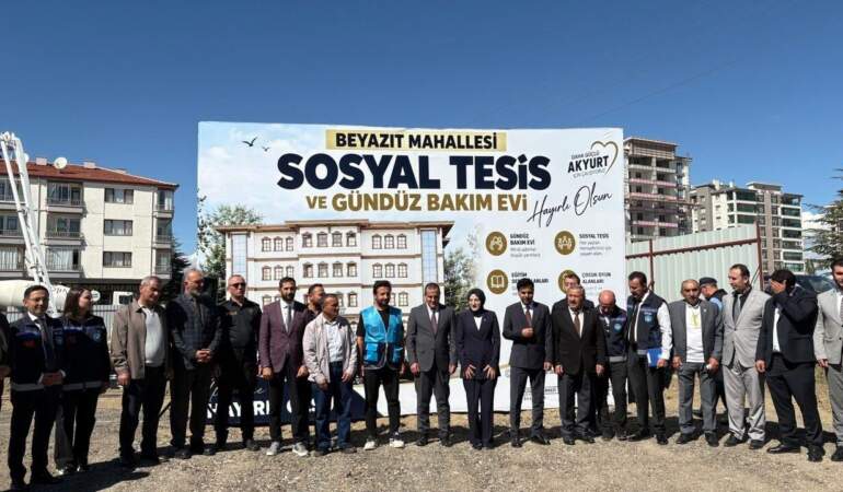 Akyurt’a Büyük Yatırım: Beyazıt Mahallesi Sosyal Tesis ve Gündüz Bakım Evi’nin Temeli Atıldı