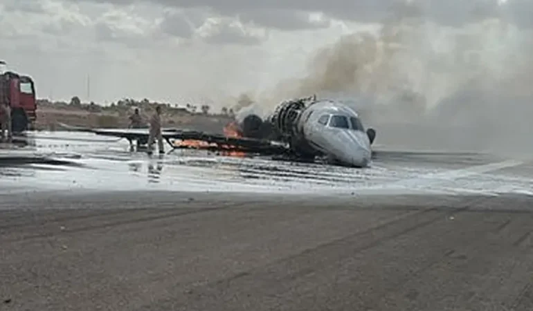 İstanbul’dan Kalkan Özel Jet Libya’da Kaza Kırıma Uğradı