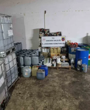Ankara’da 20 Milyon Liralık Kaçak Akaryakıt ve Sahte Motor Yağı Operasyonu