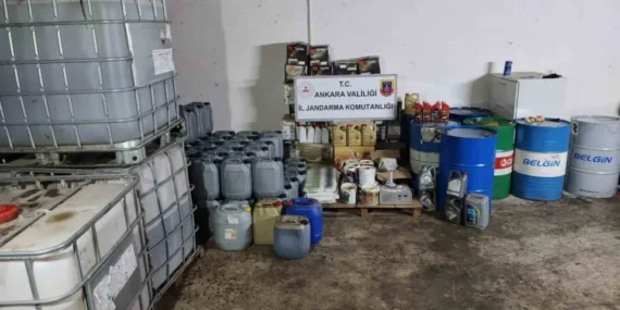 Ankara’da 20 Milyon Liralık Kaçak Akaryakıt ve Sahte Motor Yağı Operasyonu