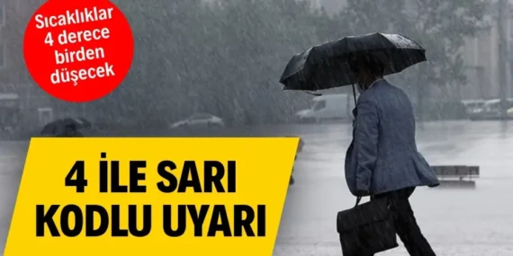 Meteoroloji’den Doğu Karadeniz İçin Sarı Kodlu Yağış Uyarısı