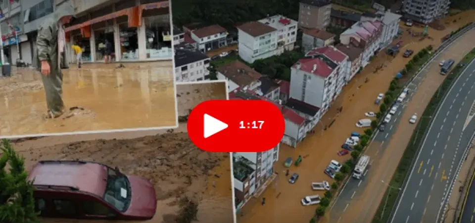 Karadeniz’i Sel Vurdu: Trabzon’un Ardından Rize Sular Altında! (Araçlar Sürüklendi)