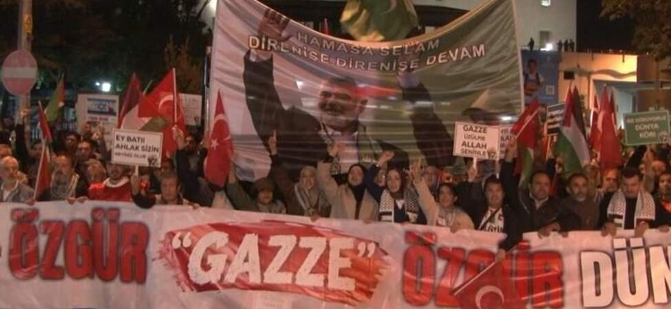 Ankaralı Vatandaşlardan Filistin’e Destek Yürüyüşü