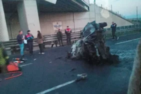Ankara’da Feci Kaza: Refüje Çarpan Otomobil Alev Aldı, Sürücü Hayatını Kaybetti