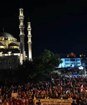 Başkentte “Özgür Filistin” Yürüyüşü: Binlerce Vatandaş Filistin Halkına Destek İçin Tek Yürek Oldu