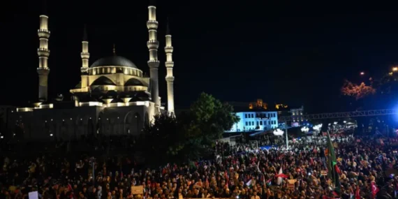 Başkentte “Özgür Filistin” Yürüyüşü: Binlerce Vatandaş Filistin Halkına Destek İçin Tek Yürek Oldu
