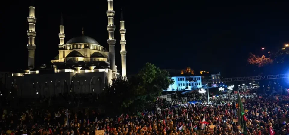 Başkentte “Özgür Filistin” Yürüyüşü: Binlerce Vatandaş Filistin Halkına Destek İçin Tek Yürek Oldu