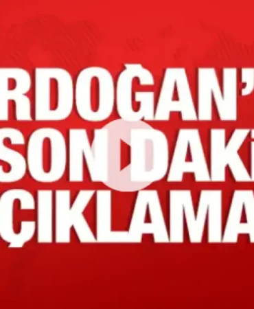 Cumhurbaşkanı Erdoğan’dan Kabine Toplantısı Sonrası Kritik Açıklamalar