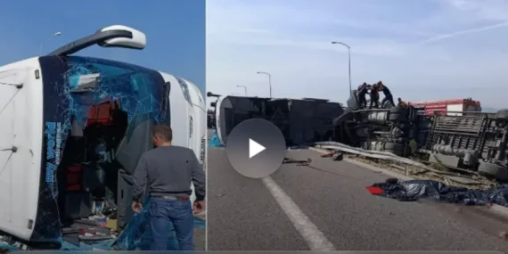 Manisa’da Feci Trafik Kazası: Tır ile Yolcu Otobüsü Çarpıştı, 11 Ölü, 27 Yaralı