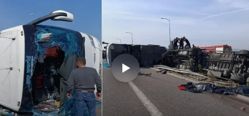 Manisa’da Feci Trafik Kazası: Tır ile Yolcu Otobüsü Çarpıştı, 11 Ölü, 27 Yaralı