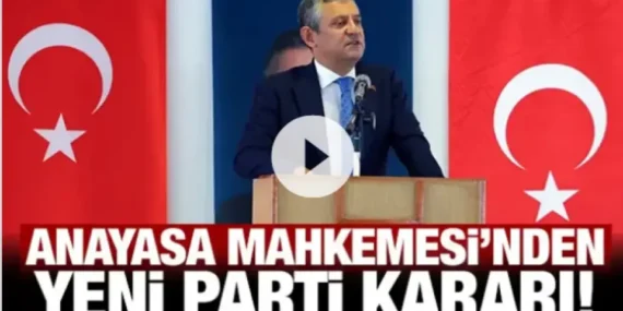 Anayasa Mahkemesi’nden Yeni Partiye 1 Aylık Süre: Eksikliklerin Giderilmesi İstendi