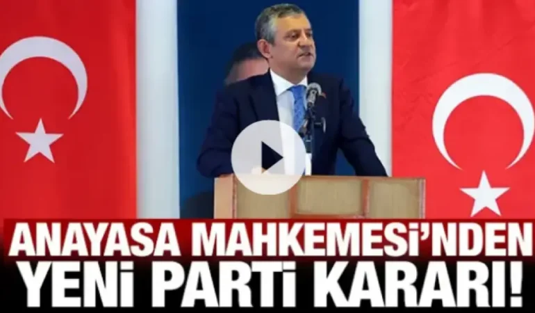 Anayasa Mahkemesi’nden Yeni Partiye 1 Aylık Süre: Eksikliklerin Giderilmesi İstendi